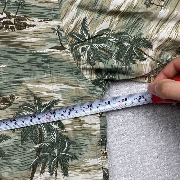 St Johns Bay Island Style Hawaiian Shirt Men Sz S Cotton Sailboat Palm Tree Y2K - Picture 7 of 14